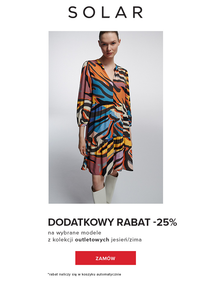 OUTLET: Dodatkowy rabat -25%